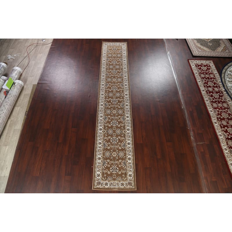 Brown Floral Traditional Tabriz Turkish Area Rug Oriental Carpet