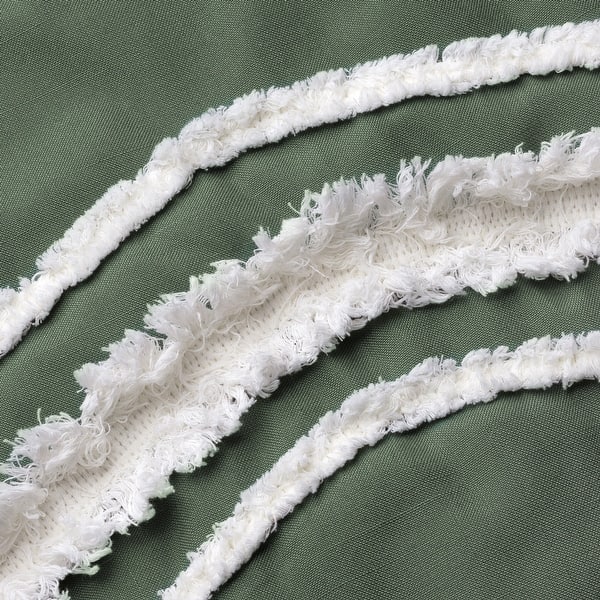 White Dark Green Crib Skirt Bed Skirts Sweet Jojo Designs Boho