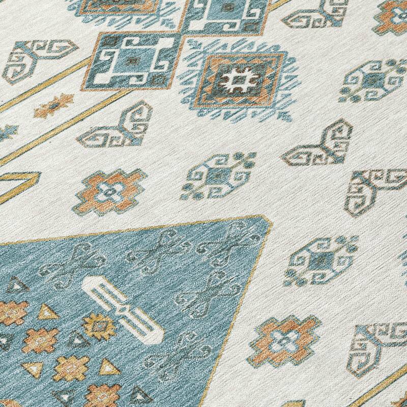 Machine Washable Indoor/ Outdoor Global Hiawatha Chantille Rug