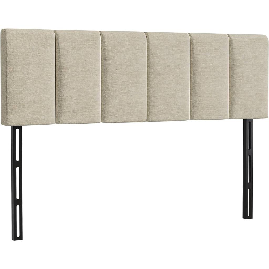 Upholstered Headboards Foldable Queen/Full Linen Panels with Height Adjustments