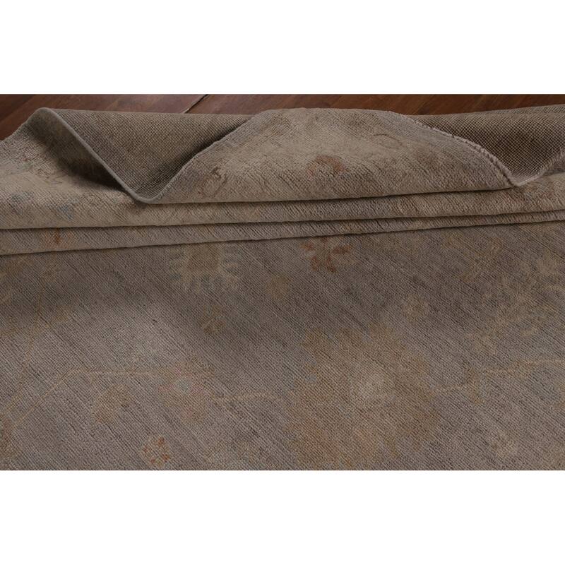 Oushak Vegetable Dye Area Rug Handmade Wool Carpet - 8'3"x 10'2"