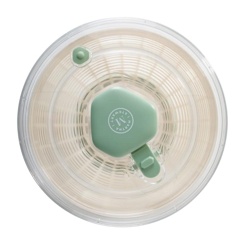 Martha Stewart Gulfwind 6.3 Qt Salad Spinner, Fruit Wahser, Fruit Washing Bowl with Strainer
