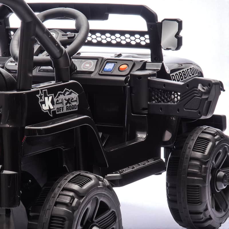 12V Kids Ride-On Electric Truck with Remote Control, 2WD, Four-Wheel Suspension, Bluetooth, MP3, LED Lights, for Ages 1-4