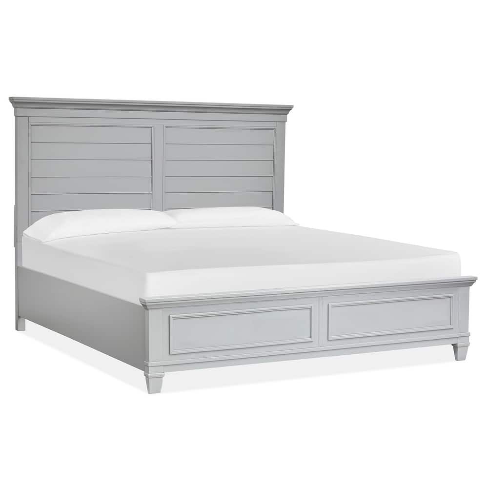 Magnussen Home Charleston Harbor Gray Panel Bed