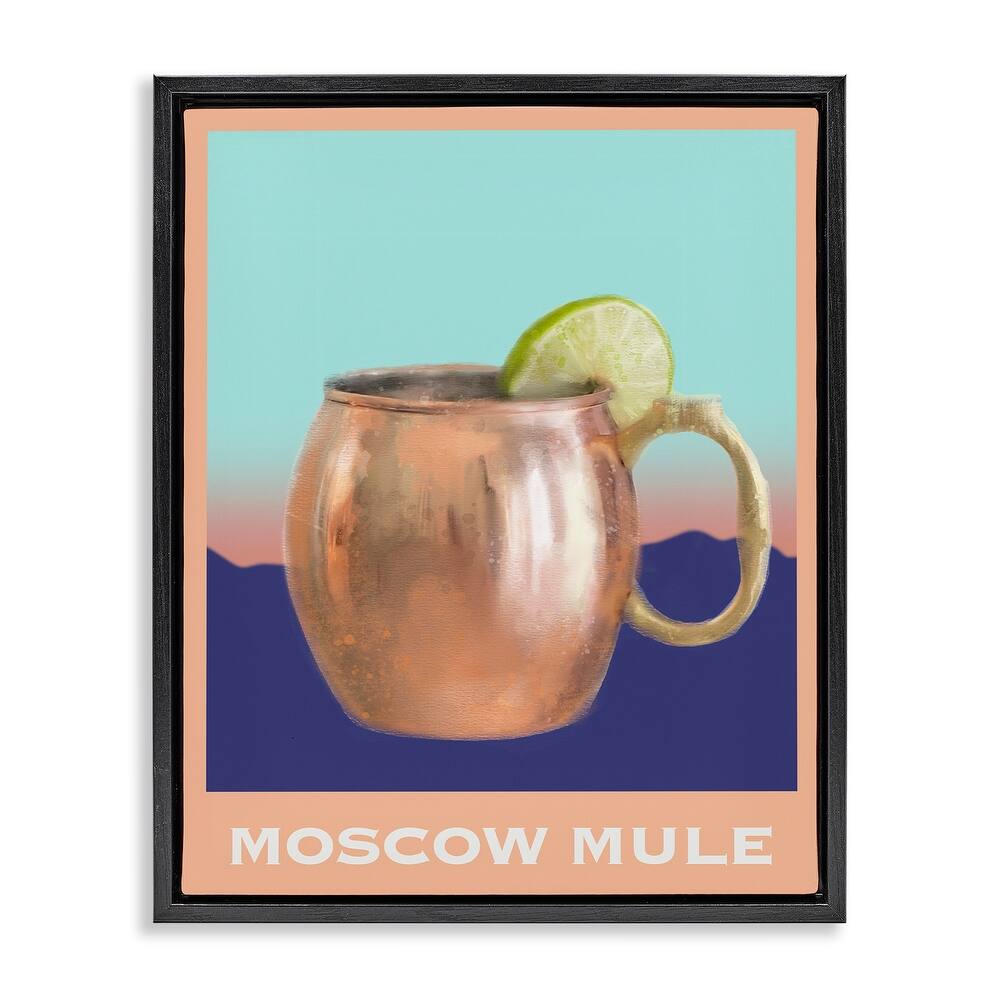 Stupell Moscow Mule over Landscape Framed Floater Canvas Wall Art Design By Matthew Piotrowicz