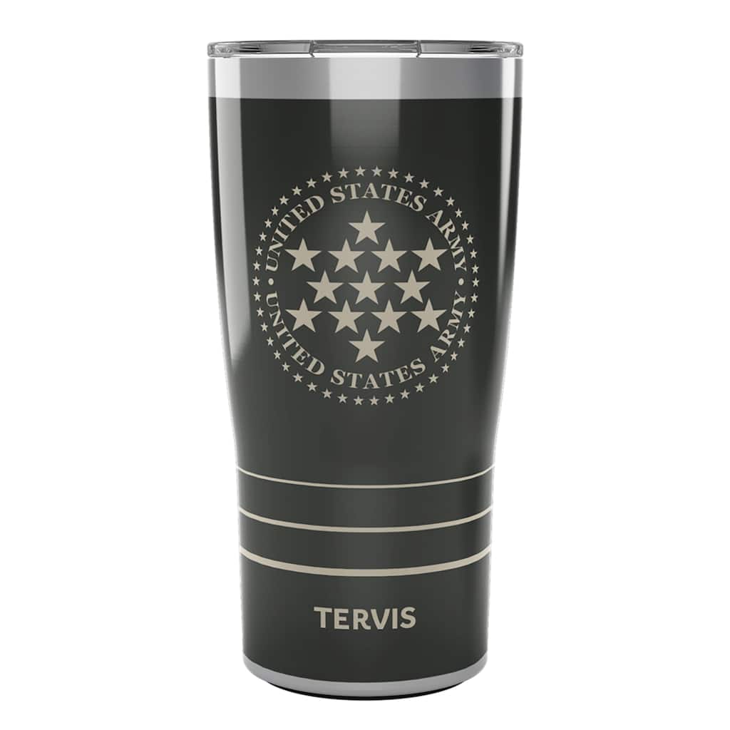 Tervis Traveler Army Stars Triple Walled Insulated Travel Tumbler, Stainless Steel - 20oz