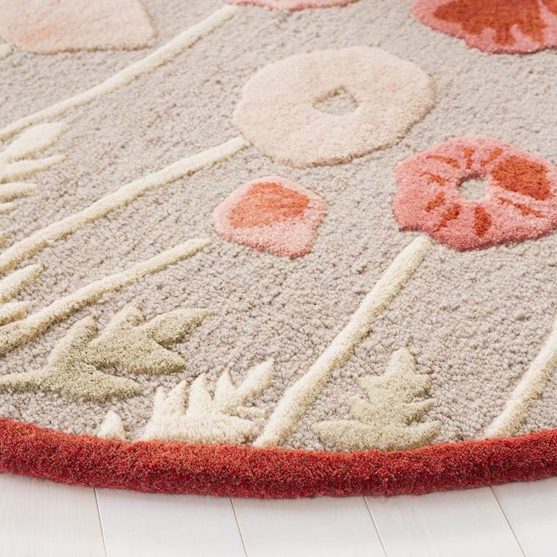 Martha Stewart by SAFAVIEH Poppy Glossary Wool/ Viscose Rug