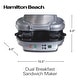 preview thumbnail 9 of 7, Hamilton Beach Dual Breakfast Sandwich Maker
