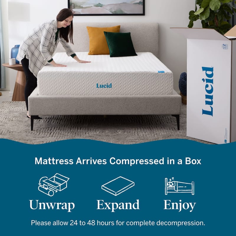 Lucid SureCool 12-inch Gel Memory Foam Mattress