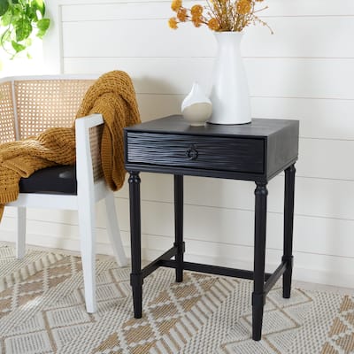SAFAVIEH Kizzie 1-Drawer Accent Table - 19" W x 15.8" L x 26" H - 19Wx16Dx26H