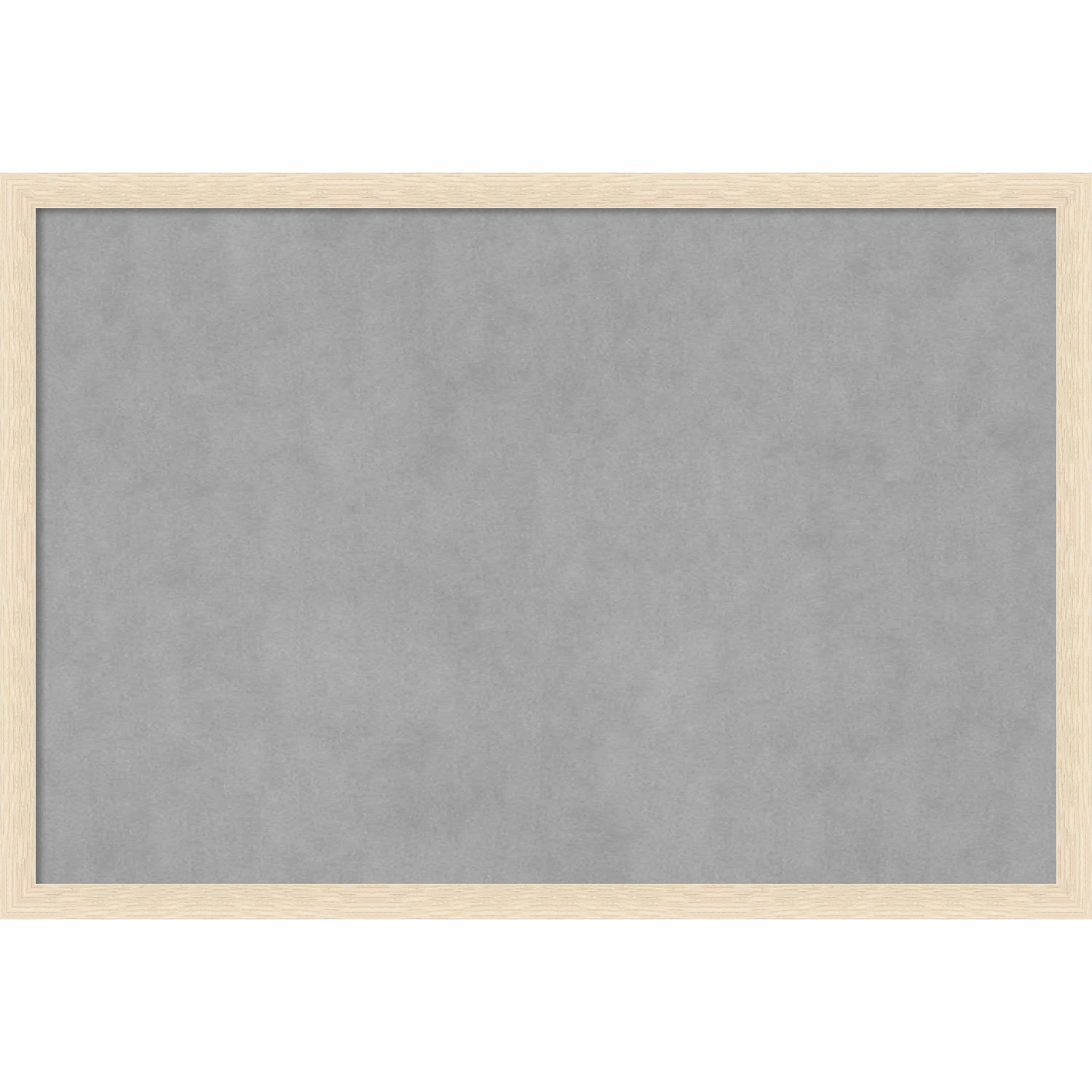 Amanti Art Woodgrain Stripe Blonde Framed Magnetic Board