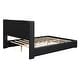 preview thumbnail 27 of 26, Contemporary Full Upholstered Platform Bed with PU Cover and Wooden Slats
