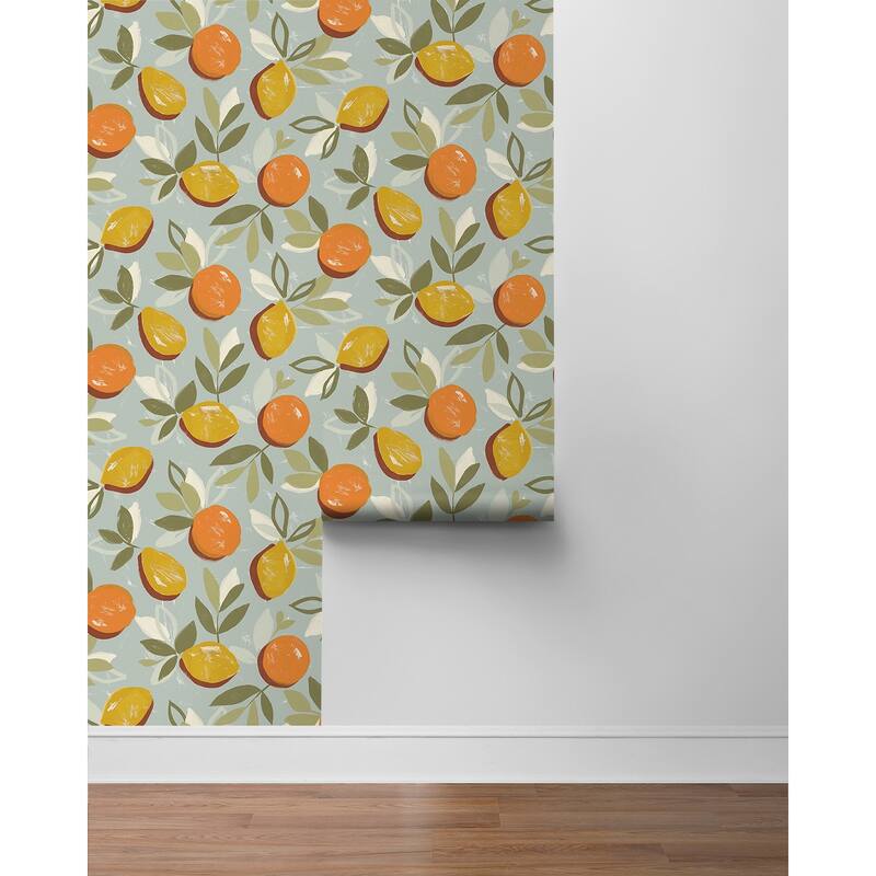 NextWall Fruit Toss Peel and Stick Wallpaper