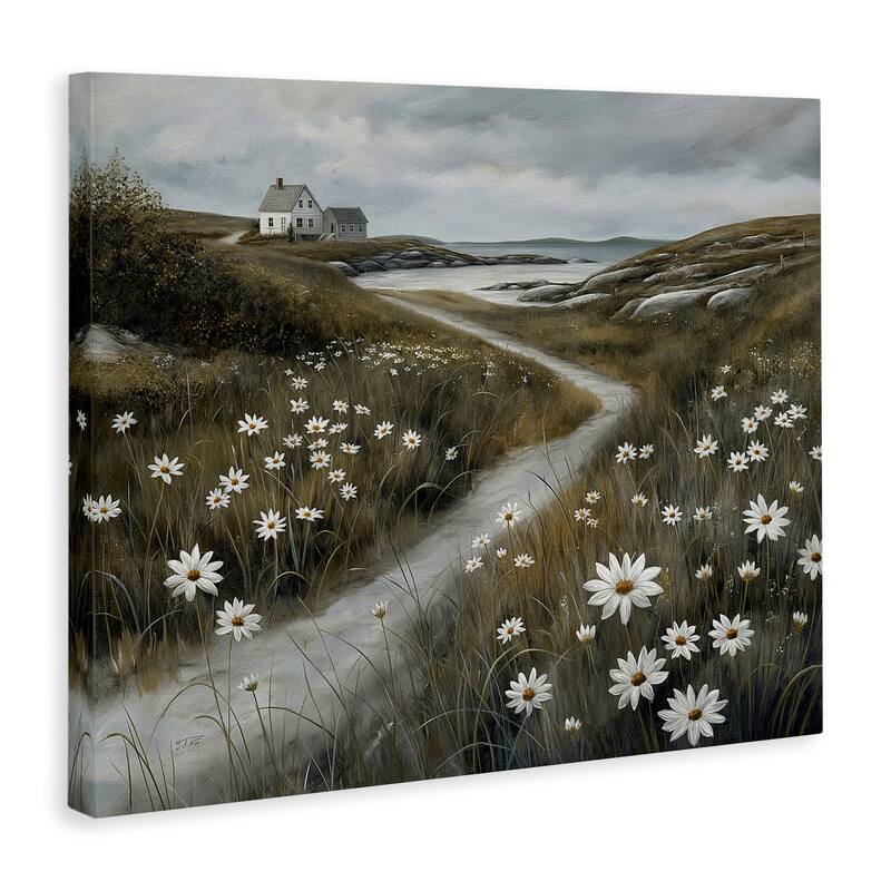 Stupell Serene Coastal Cottage Path Canvas Wall Art Design By Imagine It Images