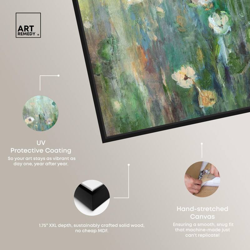 Harmony Green I Canvas by Art Remedy