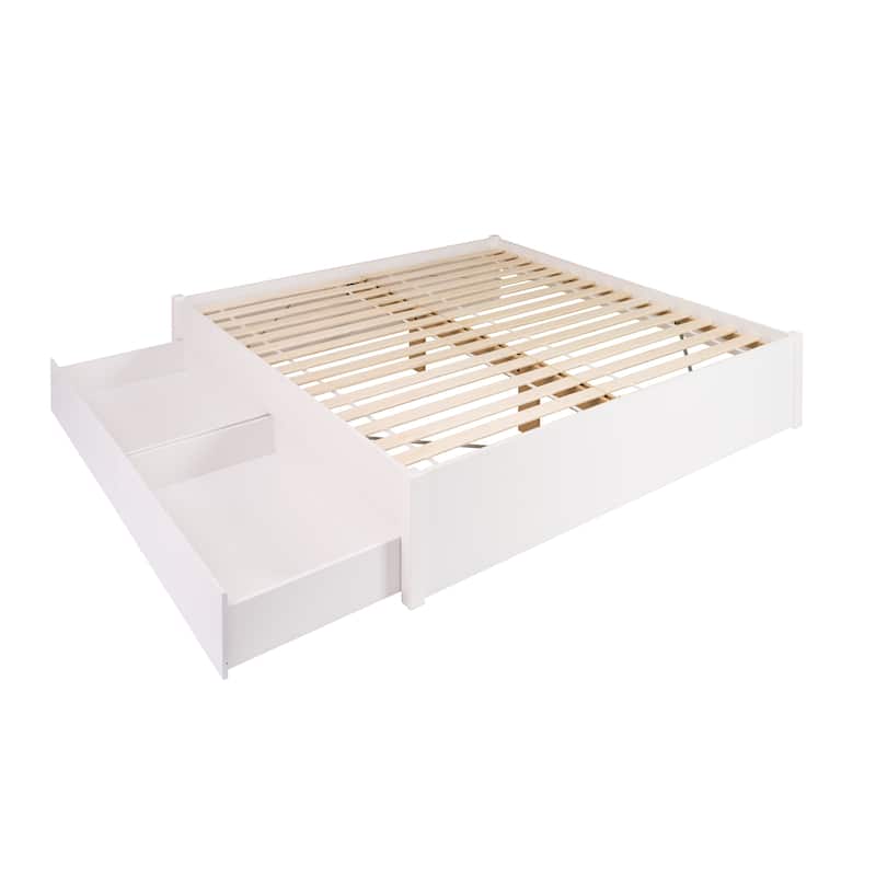 Prepac King 4-post Platform Bed with Optional Drawers