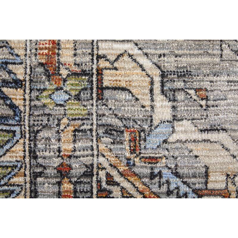 Melrose R39P0 Distressed Transitional Area Rug