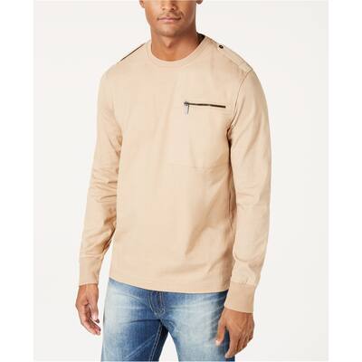 Sean John Mens Camo Basic T-Shirt, Beige, 3XL