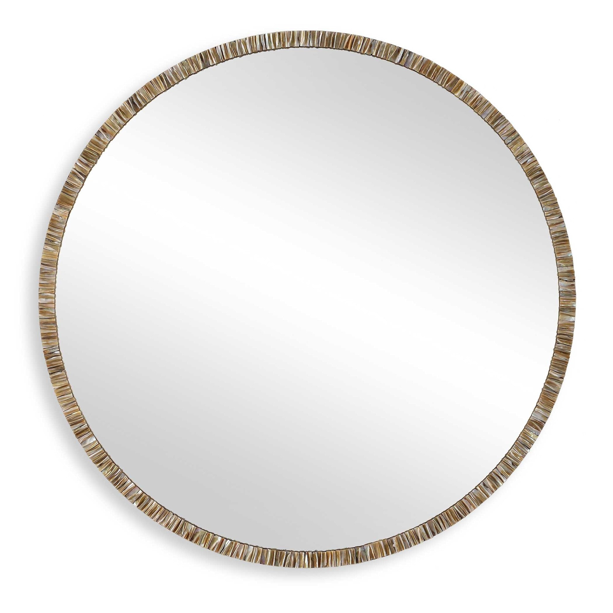 Uttermost 08246 Odeon 40-1/4" Diameter Circular Flat Iron and Shell