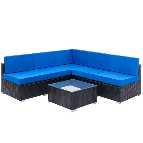 rattan sofa corner set