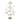 Tree with Leaves Christmas Decoration - 36.5" - Gold
