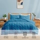 preview thumbnail 44 of 65, 3 Piece Reversible Pintuck Pinch Pleat Bohemia and Tufted Clipped Comforter Set