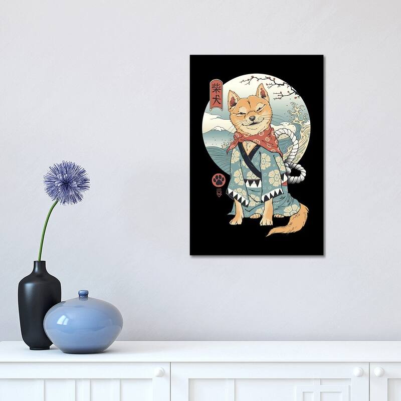 iCanvas "Shiba Inu" by Vincent Trinidad Canvas Print - 18x12x1.5