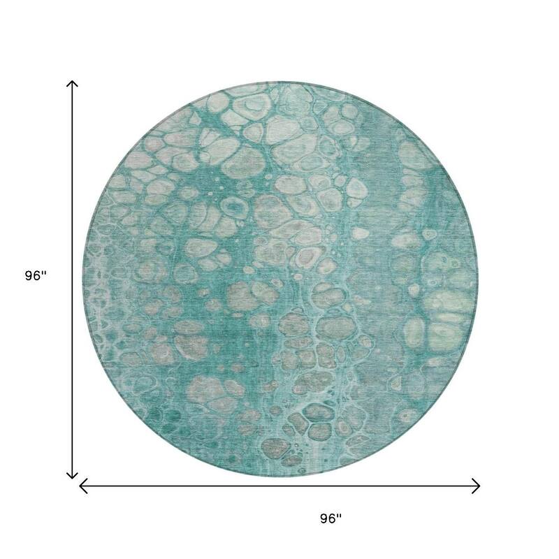 HomeRoots Abstract Transitional Rectangle Outdoor Rug