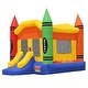preview thumbnail 2 of 7, Commercial Crayon Bounce House with Blower