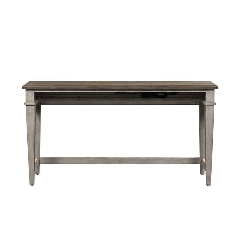 Heartland Antique White Console Bar Table