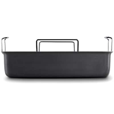 Calphalon Classic Hard-Anodized Nonstick Cookware, 16-Inch Roasting Pan with Rack