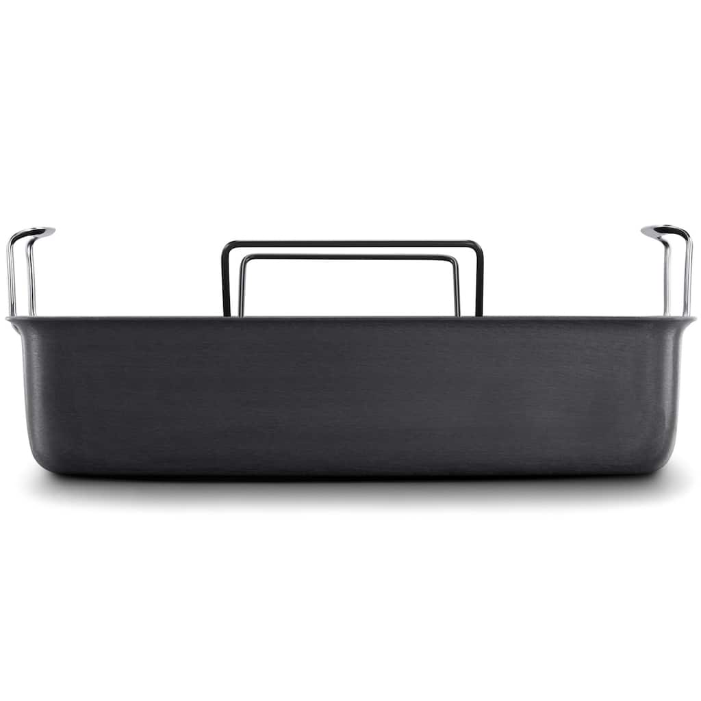 Calphalon Classic Hard-Anodized Nonstick Cookware, 16-Inch Roasting Pan with Rack