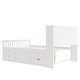 preview thumbnail 9 of 15, Full Size Captain Platform Bed Frame with Storage Bookcases and Shelves, Four Drawers,White