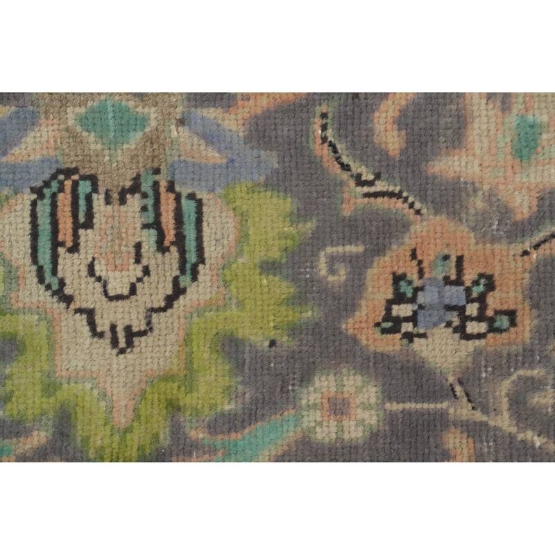 Hand Knotted Oriental 100% Wool Carpet Traditional All-Over Oranges & Rust Tabriz Area Rug - 12' 2'' X 9' 8''
