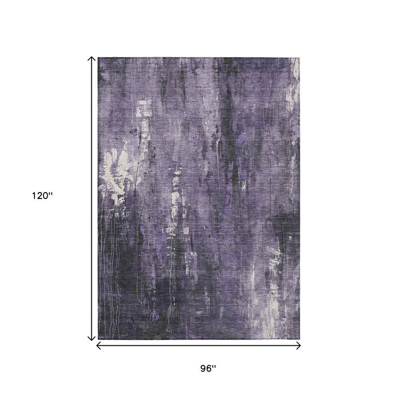 HomeRoots Abstract Transitional Rectangle Outdoor Rug
