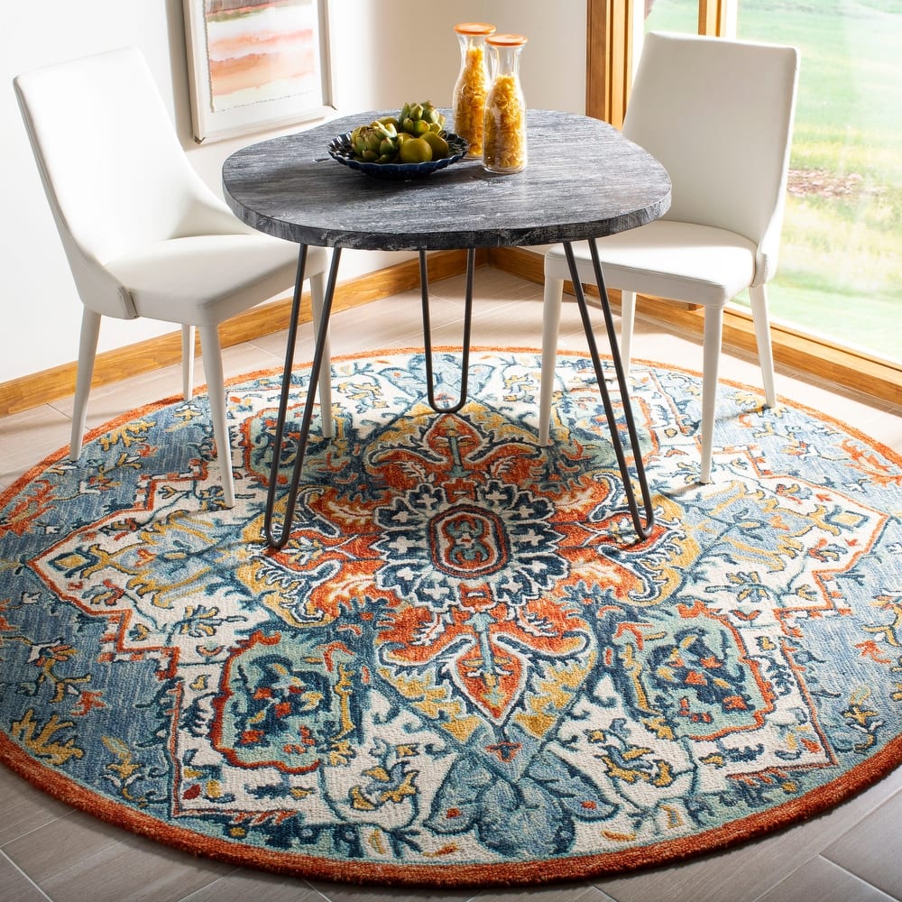 SAFAVIEH Handmade Aspen Hagar Boho Medallion Wool Rug