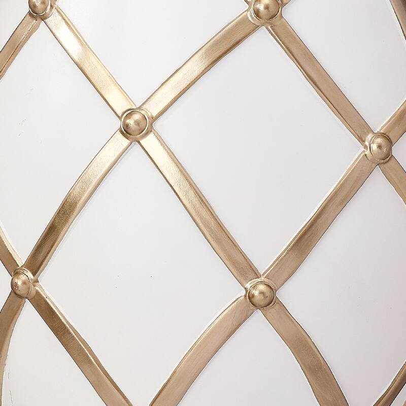 12.75" Resin Lattice White Chocolate Egg