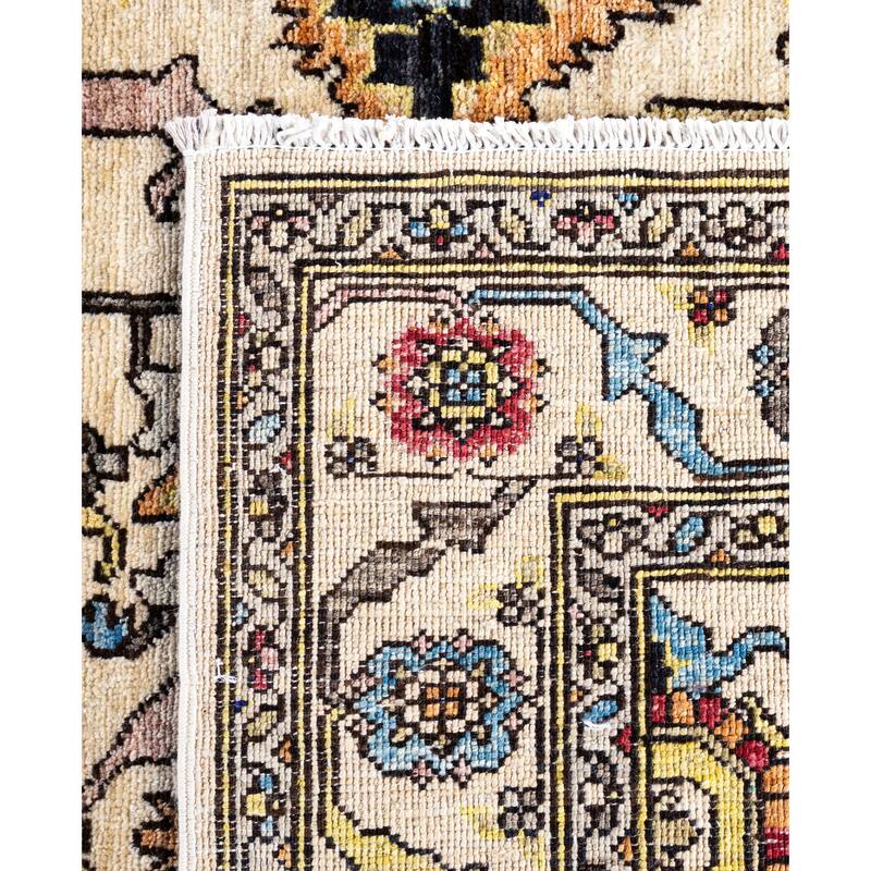 Serapi One-of-a-Kind Hand-Knotted Area Rug - Ivory - 4' 0" x 5' 11"