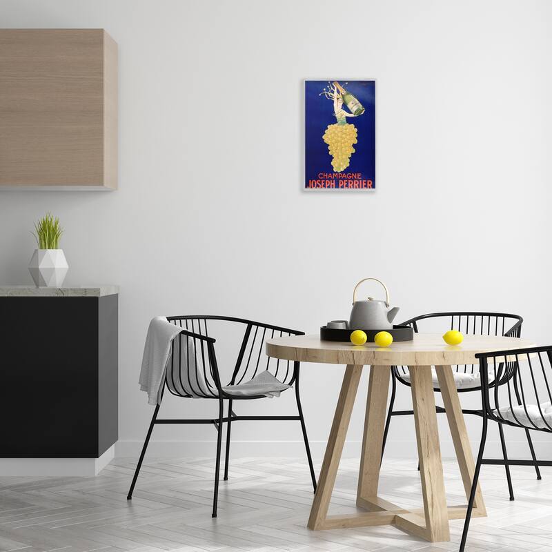 Stupell Vintage Perrier Champagne Framed Giclee Art Design By Marcus Jules