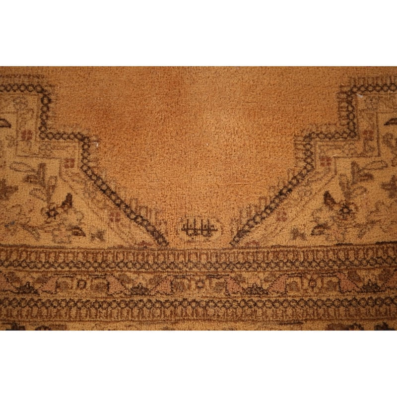 Geometric Tabatabaei Persian Vintage Area Rug Handmade Wool Carpet - 9'7"x 12'7"