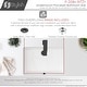 preview thumbnail 9 of 11, STYLISH 20 3/8 inch Rectangular Undermount Porcelain Bathroom Sink with two Overflow Finishes included