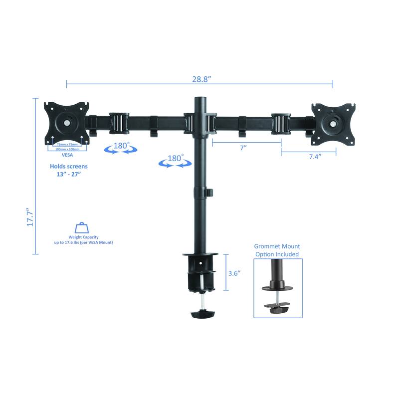 Rocelco 46 in. W Beige Height Adjustable Corner Standing Desk Converter with Dual Monitor Arm and Extra Tray Platform