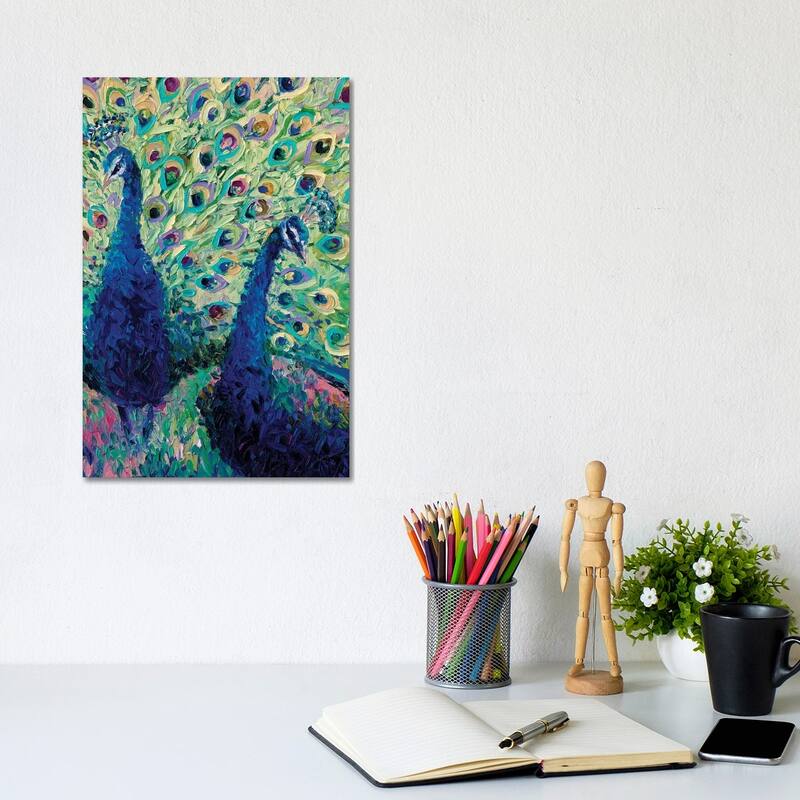 iCanvas "Gemini Peacock" by Iris Scott Canvas Print - 12x8x0.75