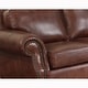 preview thumbnail 2 of 3, Brandon Distressed Whiskey Italian Leather Sofa and Chair