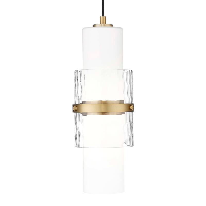 Z-Lite 1946P Cayden 7" Wide Mini Pendant With Shade - Modern Gold