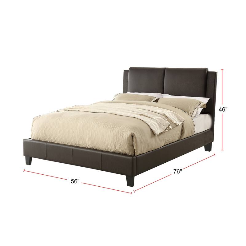Faux Leather Upholstered Bed