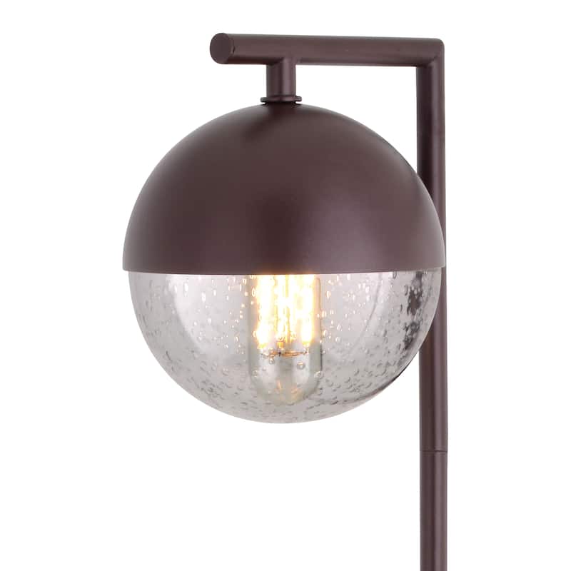 Lisle Low-Voltage Bronze Outdoor Landscape Path Light LED Clear Glass - 5-in W x 19.5-in H x 6.25-in D