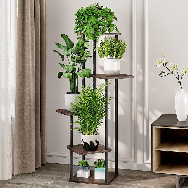 Plant Stand 5 Tier Indoor Metal Flower Shelf,5 Tier