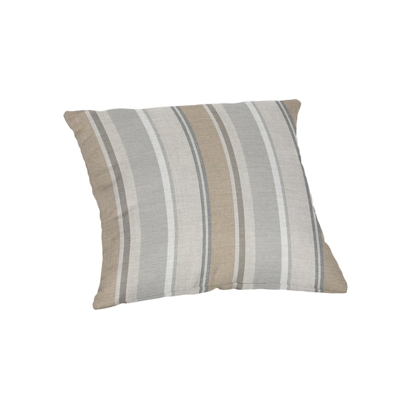 Sunbrella 20 inch Square Stripe Outdoor Throw Pillow