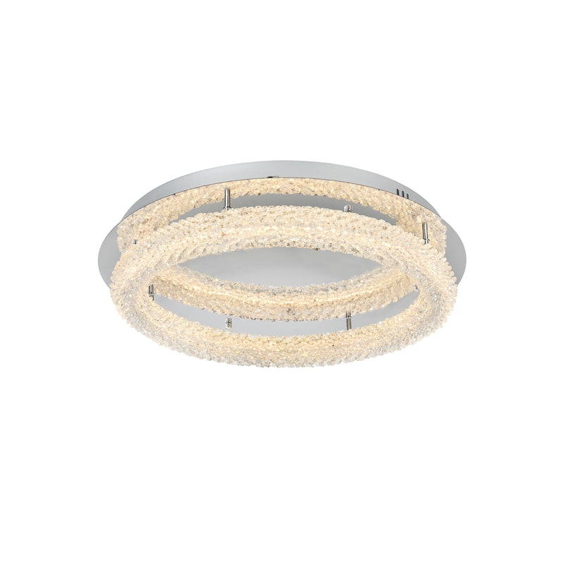 26 inch Adjustable LED Flush Mount - Chrome